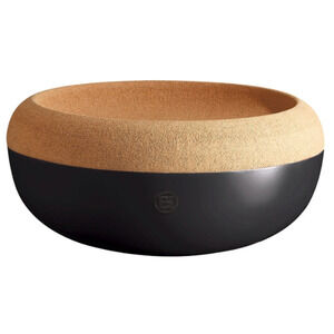 # EMILE HENRY NIB Large 14" Fruit Veggie Storage Bowl w/ Cork Lid Made in France